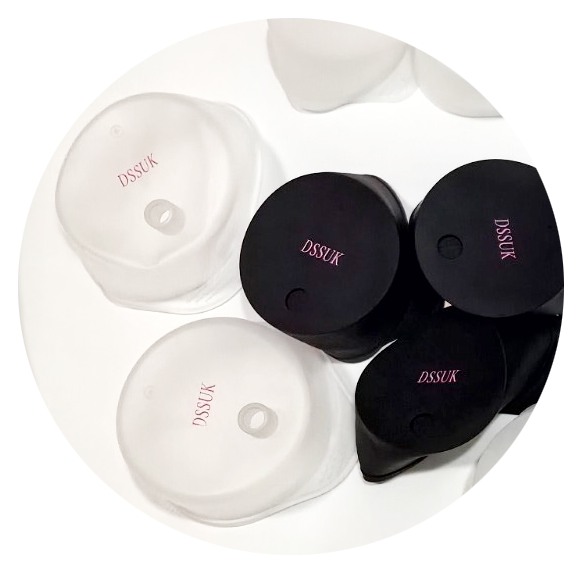 DSSUK anti-spiking drink covers — clear and black covers